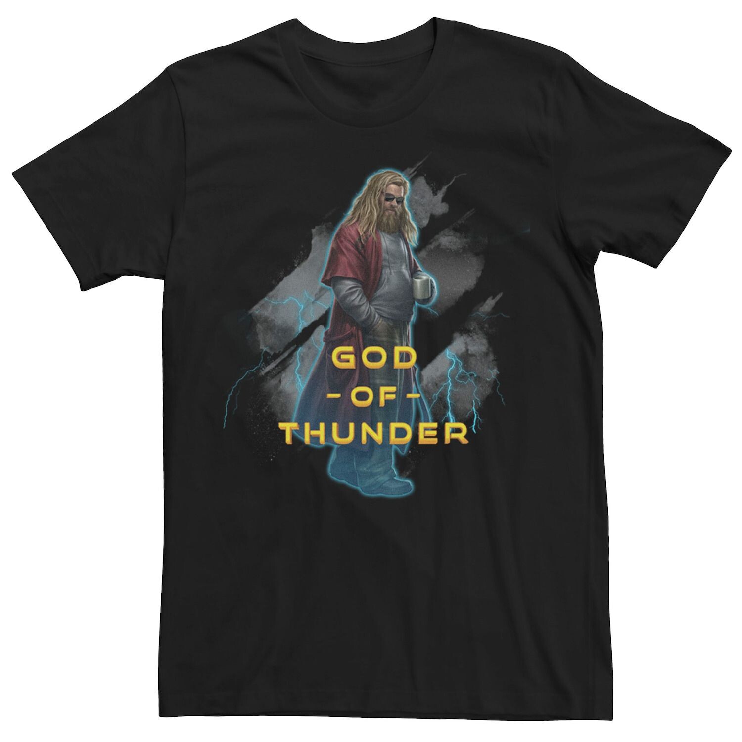 Мужская футболка с графическим логотипом и портретом Marvel God Of Thunder Licensed Character
Мужская футболка с графическим логотипом и портретом Marvel God Of Thunder Licensed Character