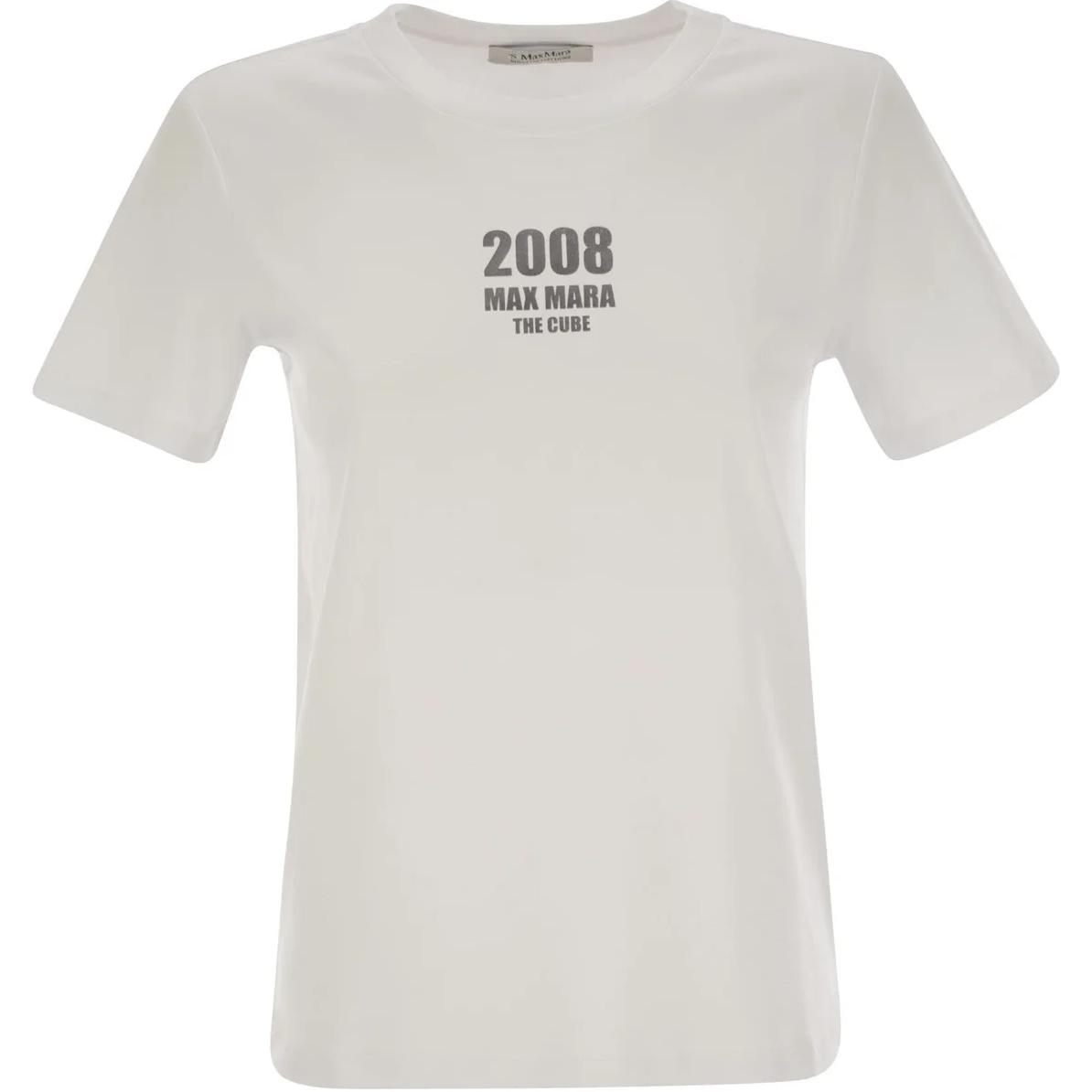 Футболка Max Mara Quieto с принтом логотипа MaxMara, белый
Футболка Max Mara Quieto с принтом логотипа MaxMara, белый