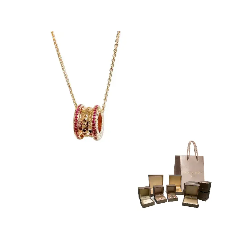 BVLGARI B.zero1 серия 18K розовое золото с инкрустированным красным драгоценным камнем колье unisex
BVLGARI B.zero1 серия 18K розовое золото с инкрустированным красным драгоценным камнем колье unisex