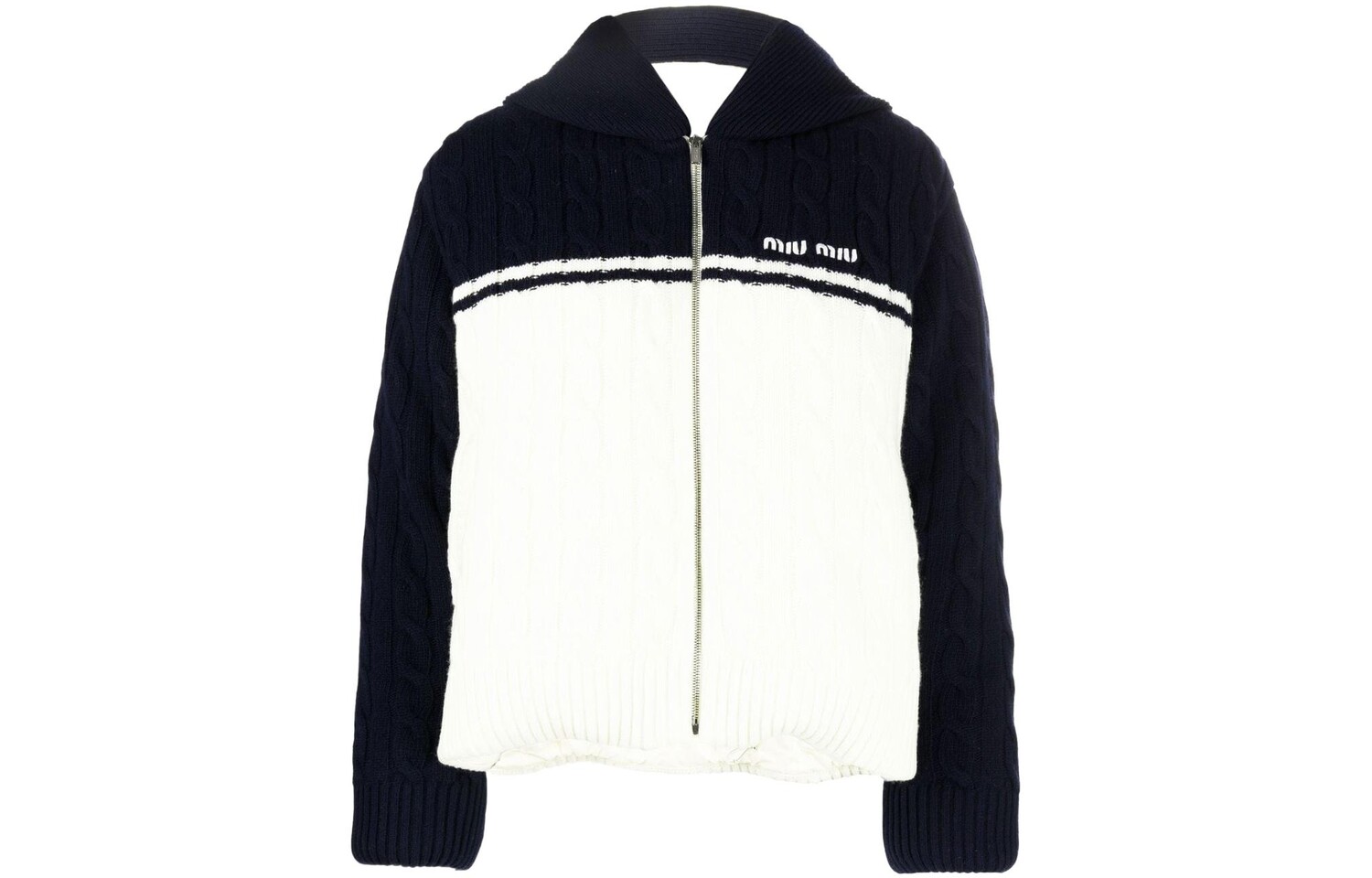 Пуховик женский черный/белый Miu Miu
Пуховик женский черный/белый Miu Miu