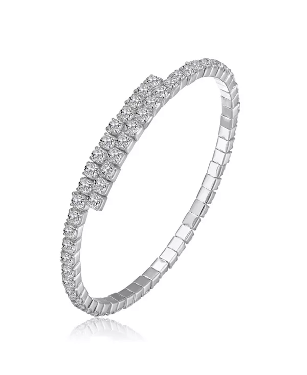 Теннисный браслет с цветным кубическим цирконием Rachel Glauber, white
Теннисный браслет с цветным кубическим цирконием Rachel Glauber, white