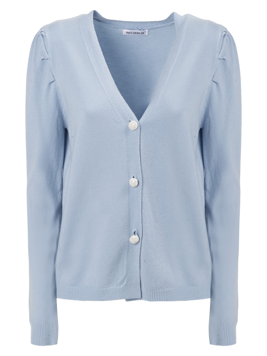 Вязаный кардиган Influencer, дымчато-синий
Вязаный кардиган Influencer, дымчато-синий