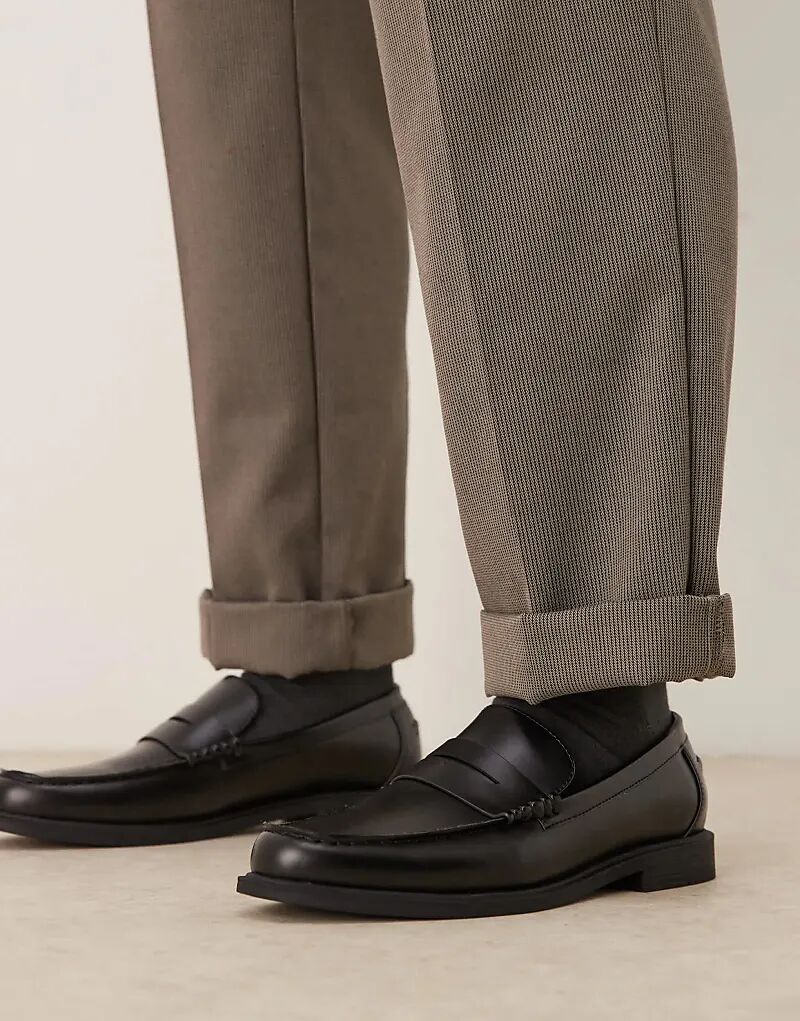 Пенни-лоферы ASOS DESIGN черного цвета 
Пенни-лоферы ASOS DESIGN черного цвета