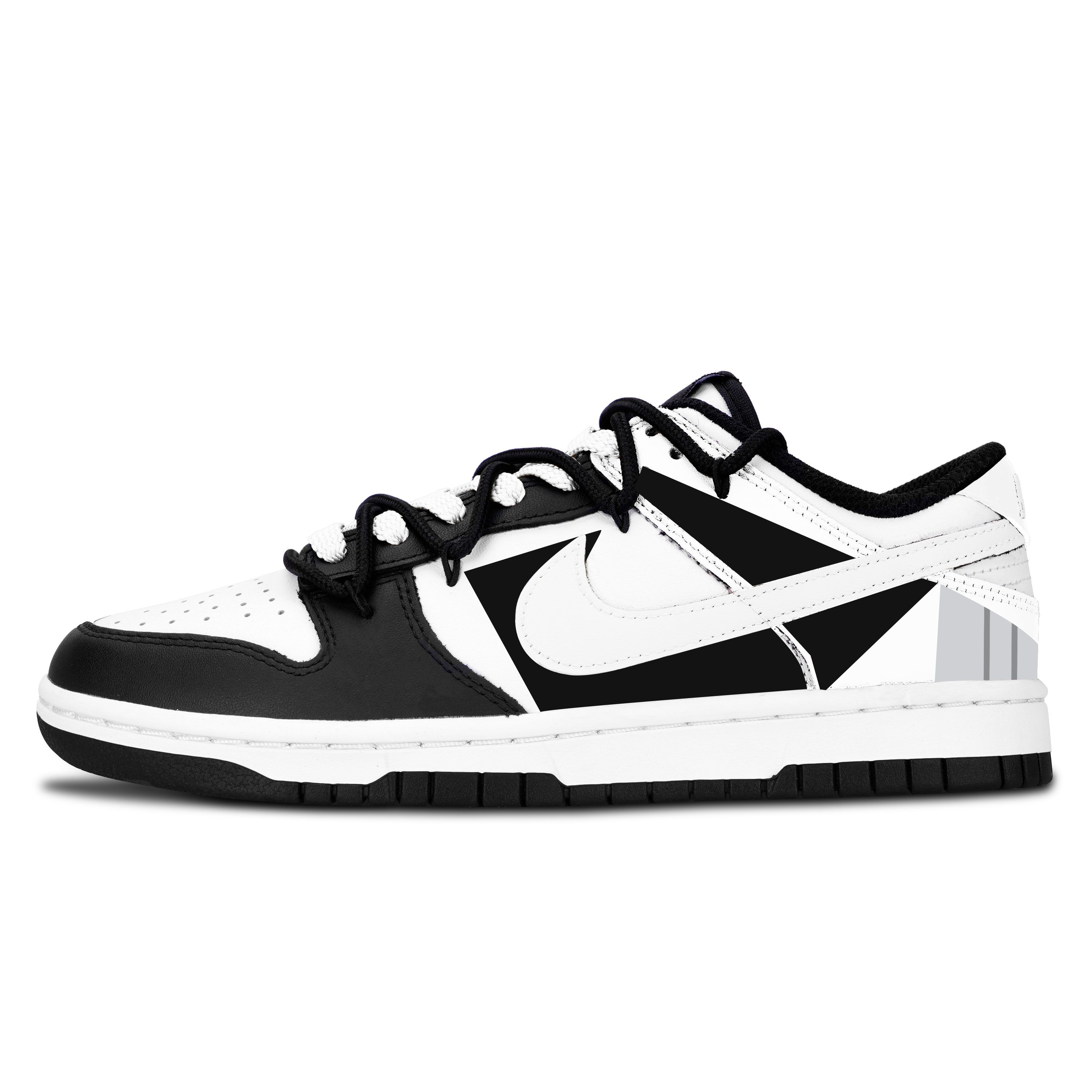 Nike Dunk Black White, простые и легкие износостойкие низкие скейтбордные кроссовки унисекс черного цвета
Nike Dunk Black White, простые и легкие износостойкие низкие скейтбордные кроссовки унисекс черного цвета