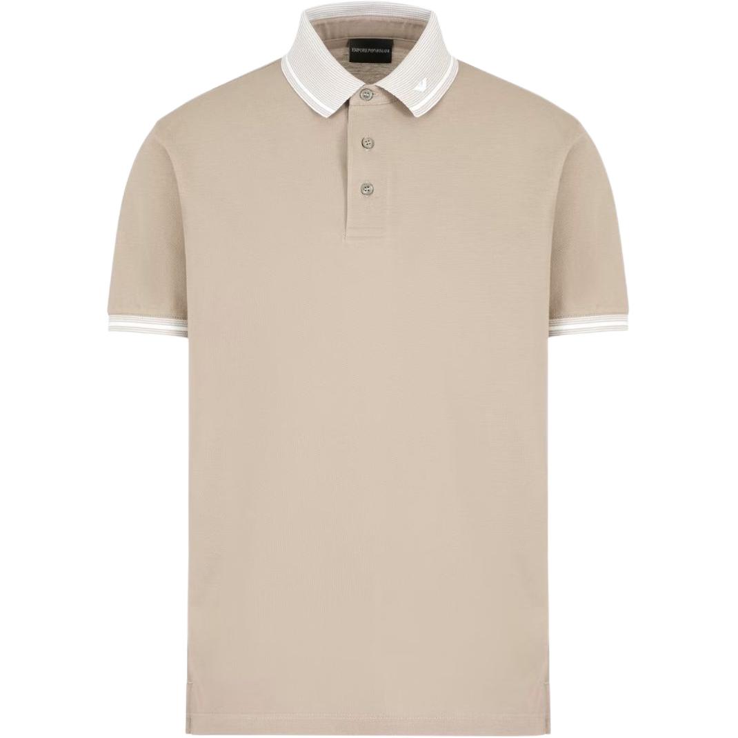 Пике-поло с рельефным воротником EMPORIO ARMANI, коричневый
Пике-поло с рельефным воротником EMPORIO ARMANI, коричневый