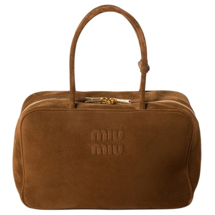 MIU MIU Сумка боулинг Beau Suede Leather через плечо женская Cocoa Brown
MIU MIU Сумка боулинг Beau Suede Leather через плечо женская Cocoa Brown