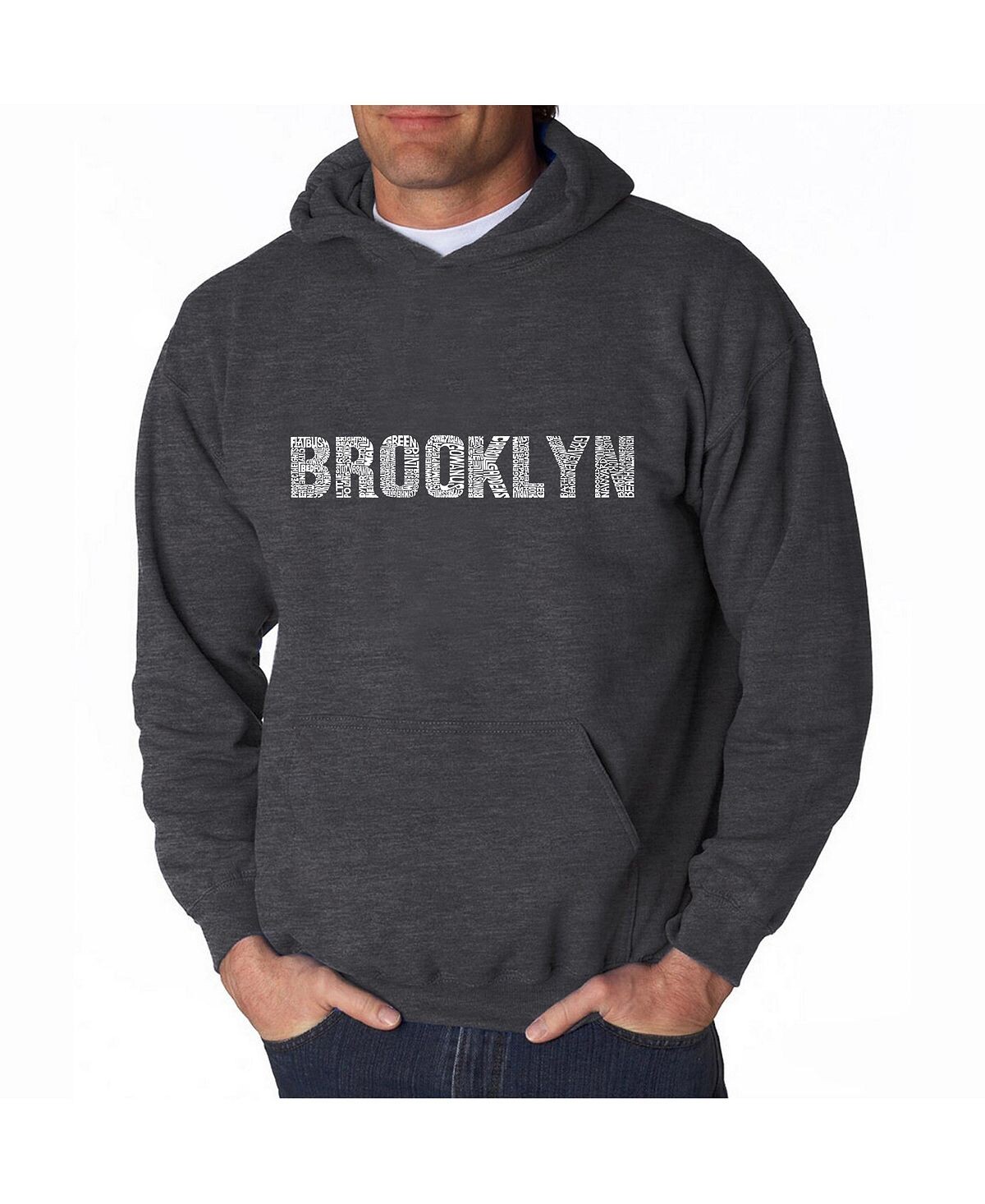 Мужская толстовка с капюшоном word art - brooklyn neighborhoods LA Pop Art, темно-серый
Мужская толстовка с капюшоном word art - brooklyn neighborhoods LA Pop Art, темно-серый