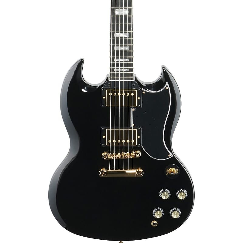 Электрогитара Epiphone SG Custom, черное дерево, золотая фурнитура EISCEBGH1
