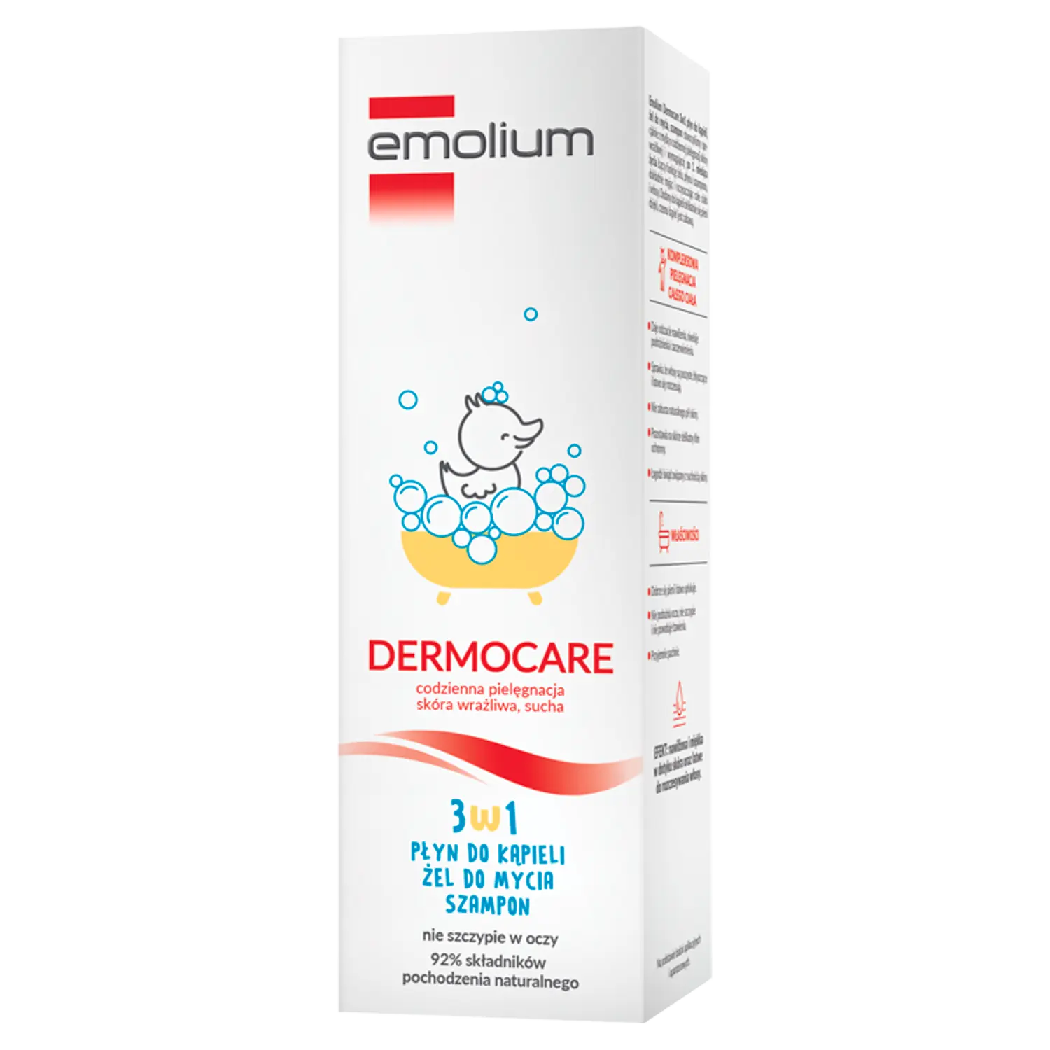 Emolium Dermocare пена для ванн, гель для мытья тела и шампунь для волос 3в1, 400 мл
Emolium Dermocare пена для ванн, гель для мытья тела и шампунь для волос 3в1, 400 мл