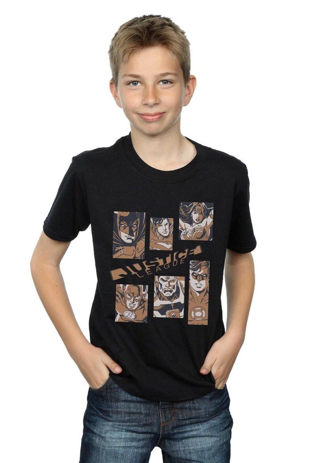 Футболка с прямоугольниками «Лига справедливости» DC Comics, черный
Футболка с прямоугольниками «Лига справедливости» DC Comics, черный