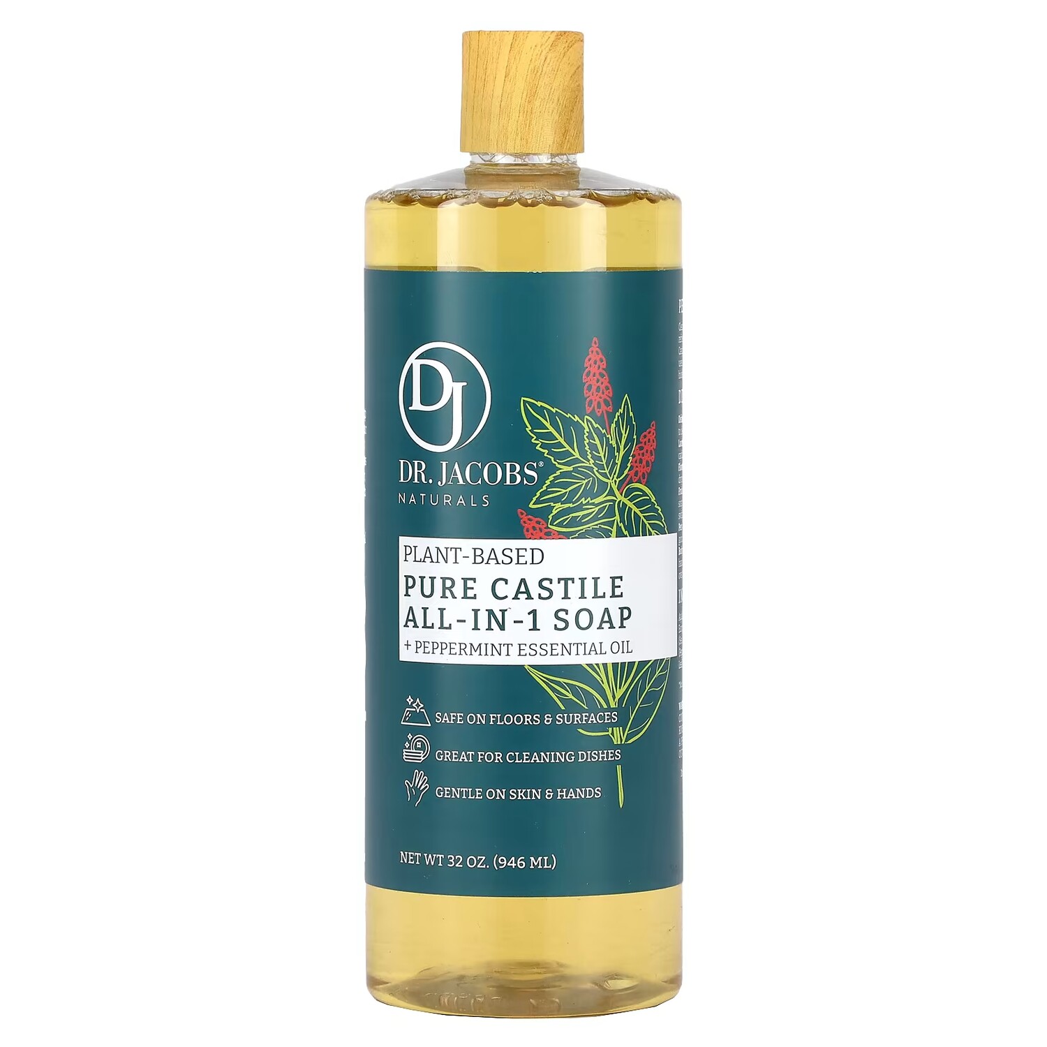Мыло на растительной основе Dr. Jacobs Naturals с эфирным маслом перечной мяты, 946 мл
Мыло на растительной основе Dr. Jacobs Naturals с эфирным маслом перечной мяты, 946 мл