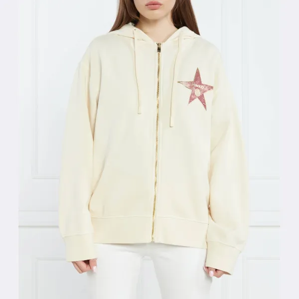 Уплотненная толстовка стандартного кроя Pinko, бежевый 
Уплотненная толстовка стандартного кроя Pinko, бежевый