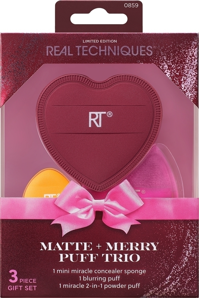 Набор из трех аппликаторов Matte + Merry Puff Real Techniques, 3 шт
Набор из трех аппликаторов Matte + Merry Puff Real Techniques, 3 шт