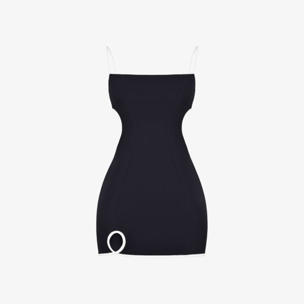 Мини-Платье из эластичной ткани с вырезами и контрастной отделкой Mistress Rocks, синий 
Мини-Платье из эластичной ткани с вырезами и контрастной отделкой Mistress Rocks, синий