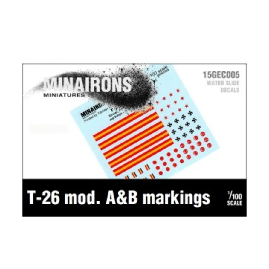 Маркировка Т-26 A&B, Spanish Civil War - Decals & Flags (1:100)
Маркировка Т-26 A&B, Spanish Civil War - Decals & Flags (1:100)