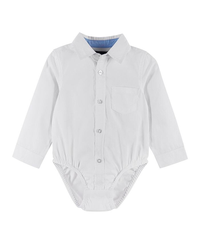 Белая рубашка на пуговицах из поплина для мальчиков-младенцев Andy & Evan, белый
Белая рубашка на пуговицах из поплина для мальчиков-младенцев Andy & Evan, белый