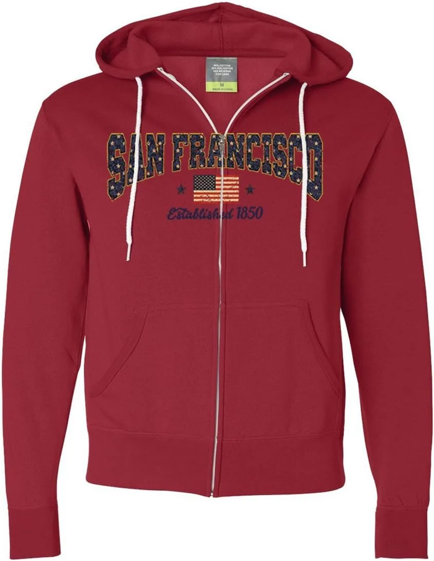 Толстовка с капюшоном San Francisco Stars на молнии Dolphin Shirt Co
Толстовка с капюшоном San Francisco Stars на молнии Dolphin Shirt Co