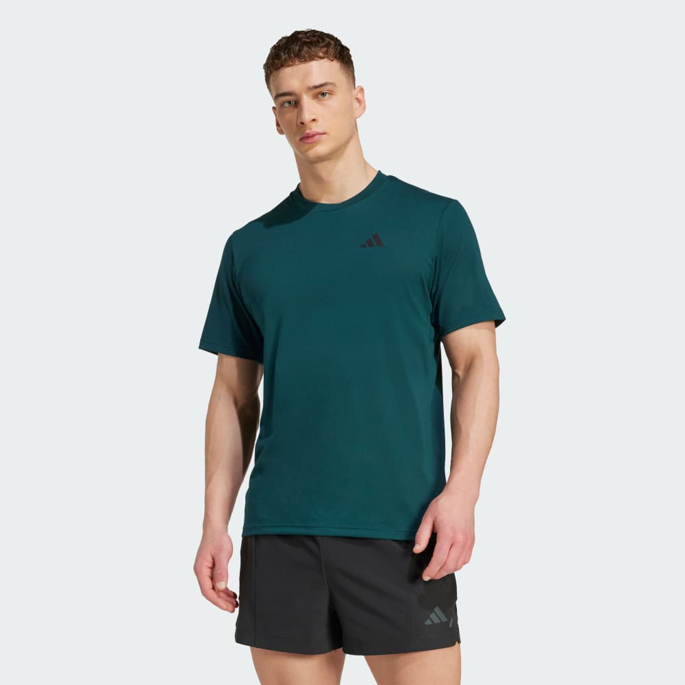 Футболка Adidas Train Essentials Feelready Training Tee, цвет Aurora Ivy/Black
Футболка Adidas Train Essentials Feelready Training Tee, цвет Aurora Ivy/Black