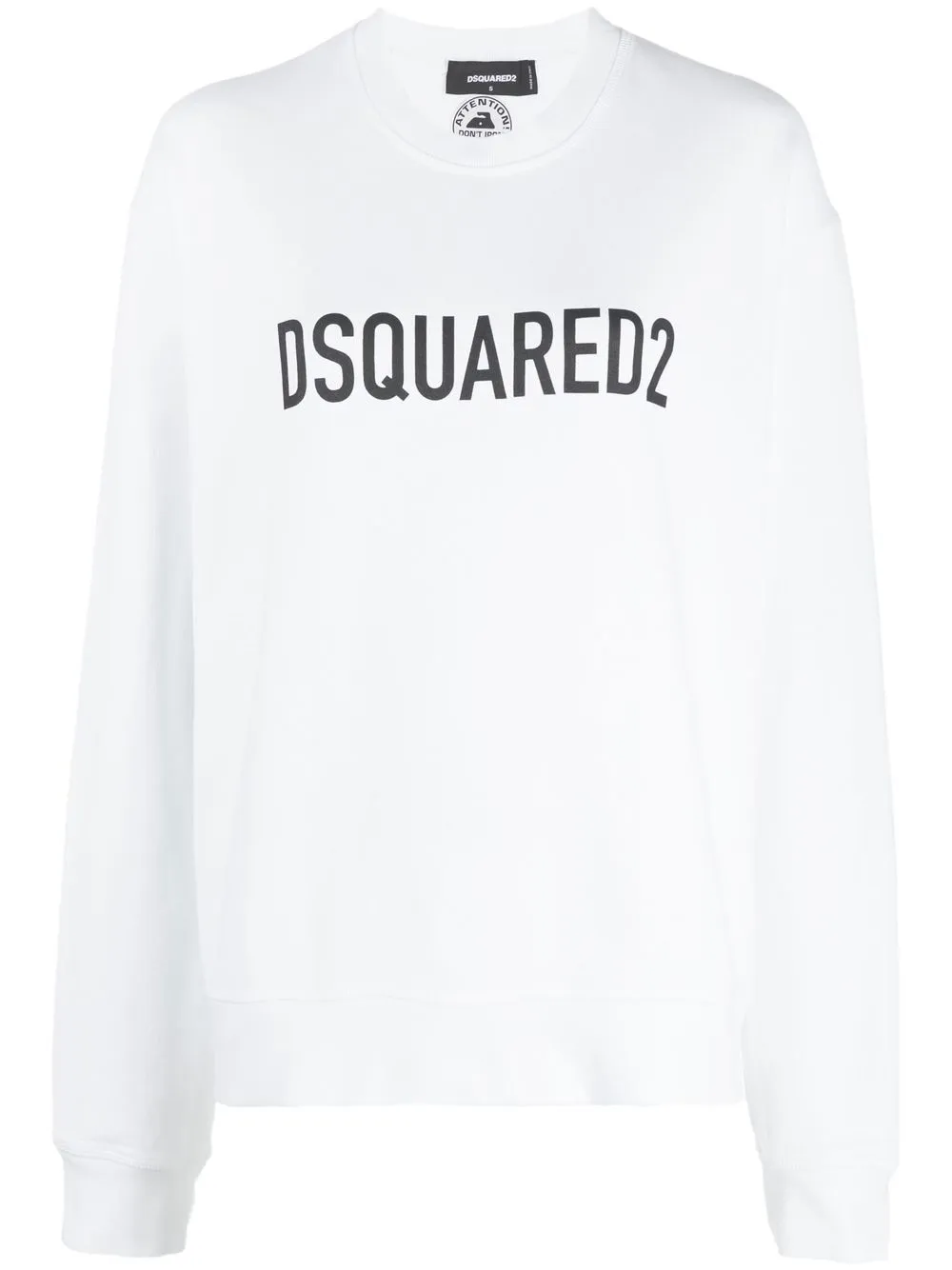 Толстовка с логотипом DSQUARED2, белый 
Толстовка с логотипом DSQUARED2, белый