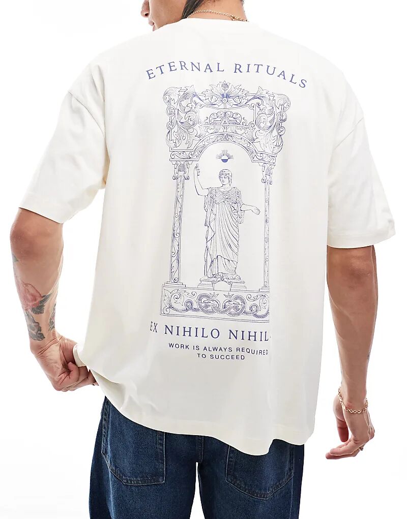 Футболка оверсайз белого цвета с принтом на спине в стиле ренессанс ASOS DESIGN
Футболка оверсайз белого цвета с принтом на спине в стиле ренессанс ASOS DESIGN