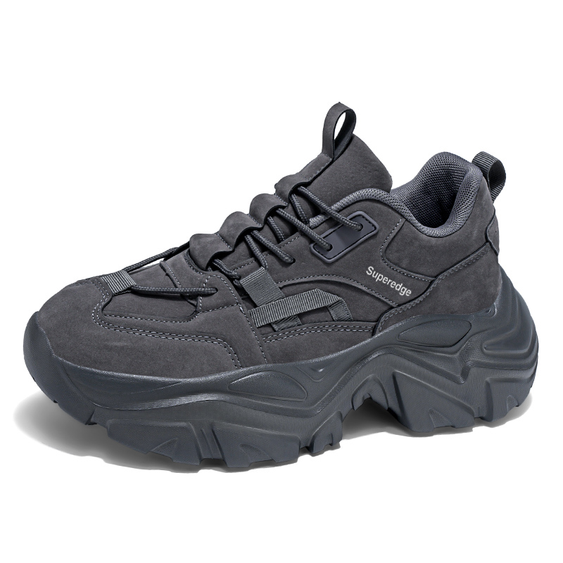 SUPEREDGE Серые мужские противоскользящие устойчивые к истиранию массивные кроссовки на низком ходу, цвет Gray
SUPEREDGE Серые мужские противоскользящие устойчивые к истиранию массивные кроссовки на низком ходу, цвет Gray