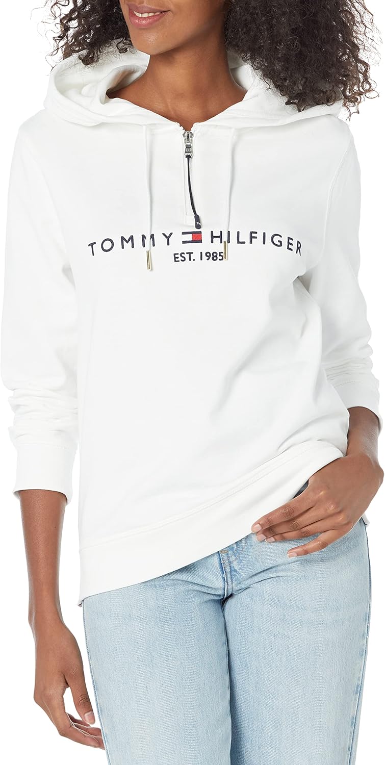 Женская толстовка с капюшоном Tommy Hilfiger Adaptive Logo с застежкой-молнией, Fresh White
Женская толстовка с капюшоном Tommy Hilfiger Adaptive Logo с застежкой-молнией, Fresh White