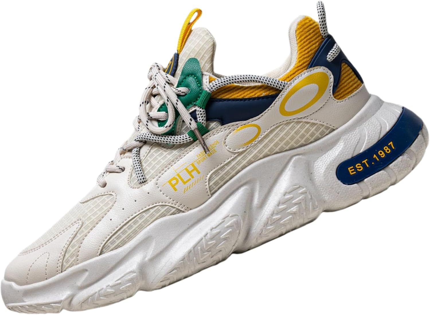 Мужские кроссовки на платформе в ретро-стиле, модные и удобные спортивные туфли на шнуровке, подходящие для активного отдыха мужчин Hoalox, желтый
Мужские кроссовки на платформе в ретро-стиле, модные и удобные спортивные туфли на шнуровке, подходящие для активного отдыха мужчин Hoalox, желтый