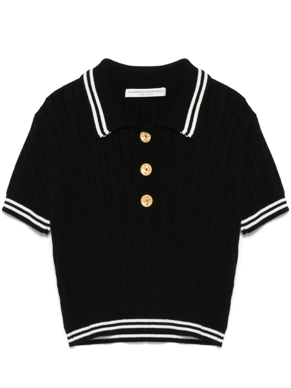 Рубашка поло Alessandra Rich, черный
Рубашка поло Alessandra Rich, черный