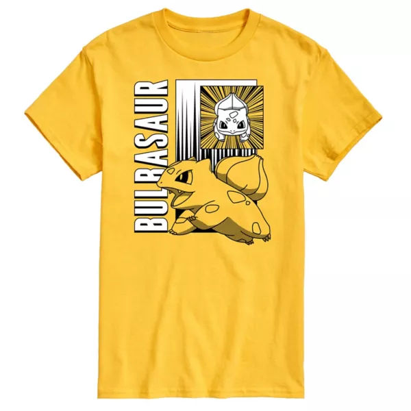 Мужская футболка с покемоном Бульбазавром Licensed Character, желтый
Мужская футболка с покемоном Бульбазавром Licensed Character, желтый