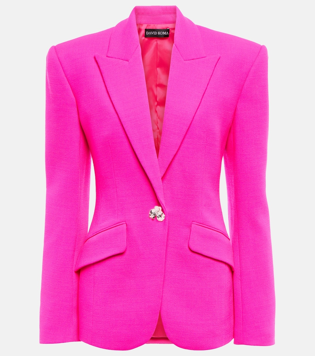 Блейзер из натуральной шерсти с отделкой David Koma, Neon Pink
Блейзер из натуральной шерсти с отделкой David Koma, Neon Pink