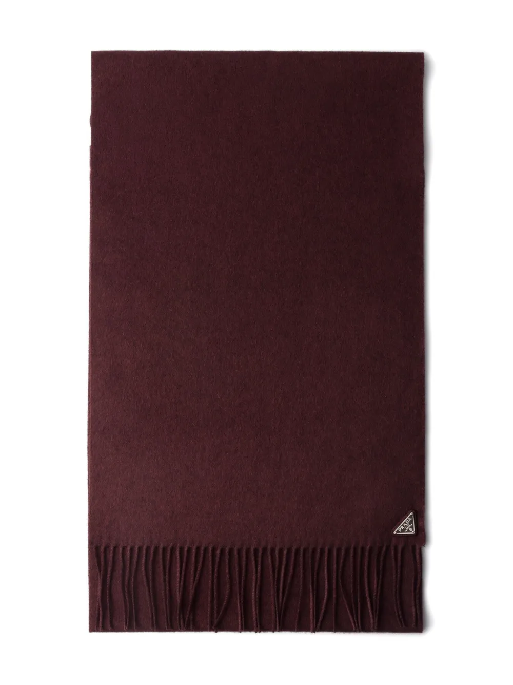 Шарф с бахромой и логотипом Prada, красный
Шарф с бахромой и логотипом Prada, красный