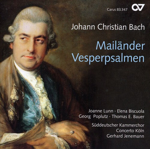 CD диск Bach, J.C. / Lunn / Sdco /Concerto Koln / Jenemann: Mailander Vesperpsalmen / Milan Vesper Psalms
CD диск Bach, J.C. / Lunn / Sdco /Concerto Koln / Jenemann: Mailander Vesperpsalmen / Milan Vesper Psalms