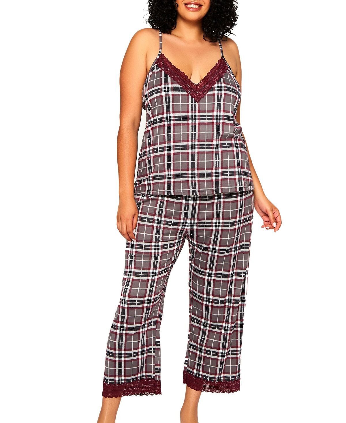 Комплект из длинной майки и укороченных брюк Jessie Cozy Plus Size iCollection, серый
Комплект из длинной майки и укороченных брюк Jessie Cozy Plus Size iCollection, серый