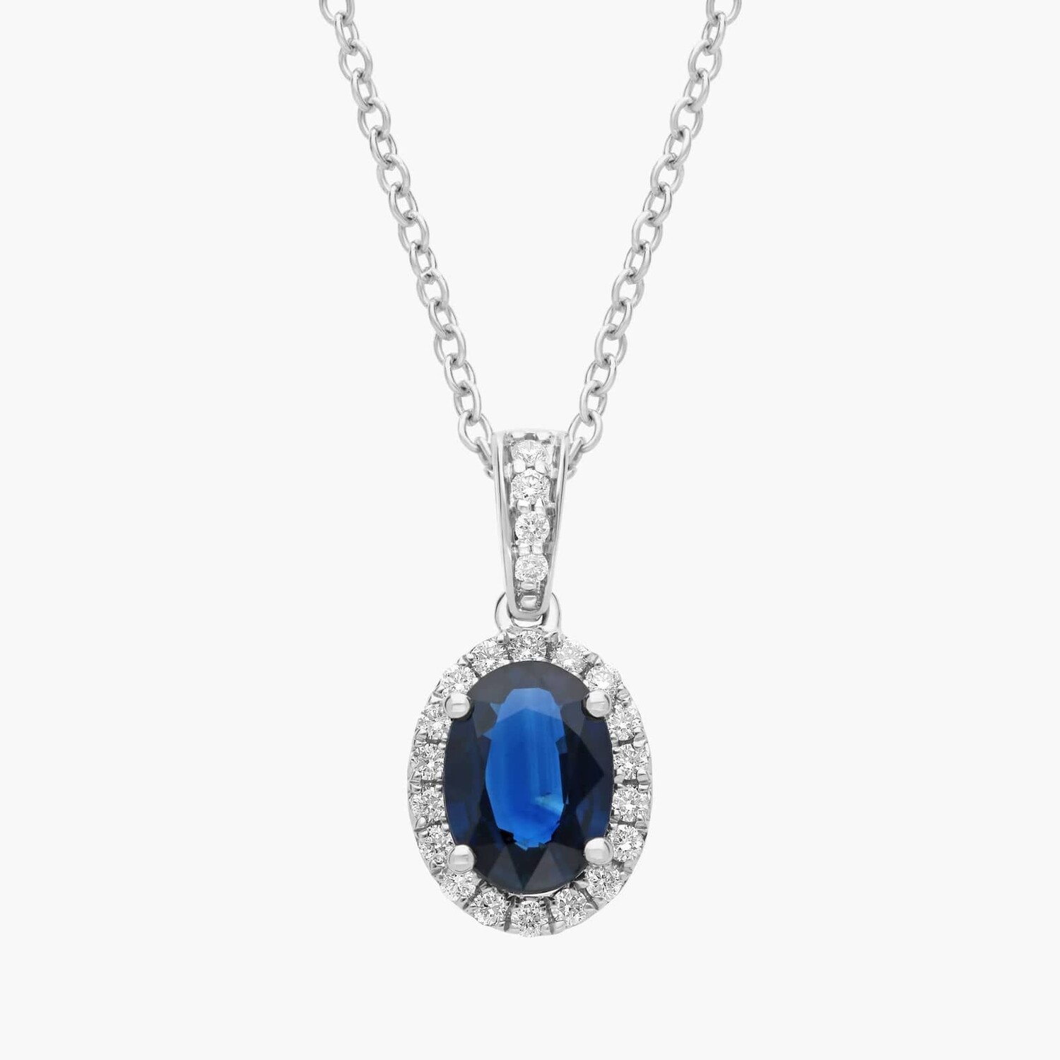 Подвеска с овальным сапфиром и бриллиантами Micropavé из 14-каратного белого золота (7x5 мм) Blue Nile
Подвеска с овальным сапфиром и бриллиантами Micropavé из 14-каратного белого золота (7x5 мм) Blue Nile