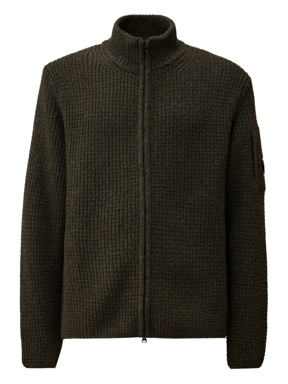 Кардиган с высоким воротом и застежкой-молнией C.P. Company, зеленый
Кардиган с высоким воротом и застежкой-молнией C.P. Company, зеленый