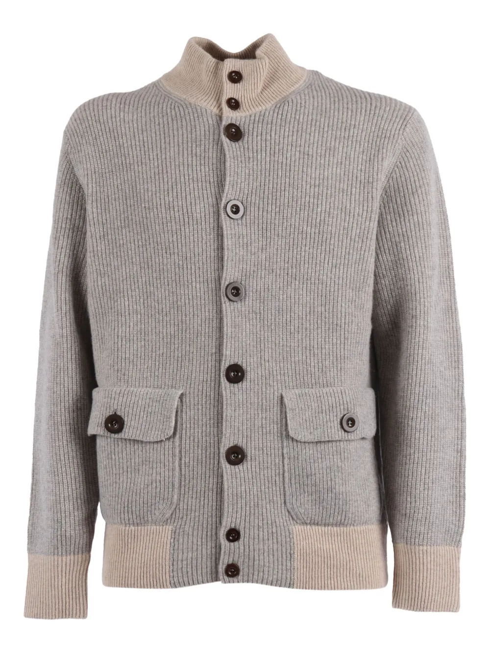 Кардиган из шерсти в рубчик Ballantyne, серый
Кардиган из шерсти в рубчик Ballantyne, серый