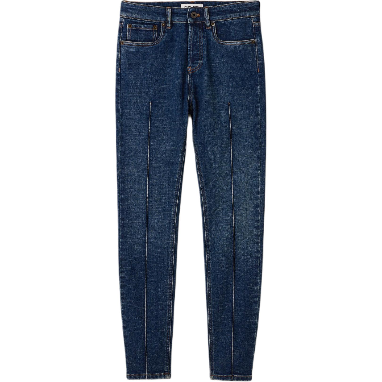 Укороченные джинсы MIU MIU, синий
Укороченные джинсы MIU MIU, синий