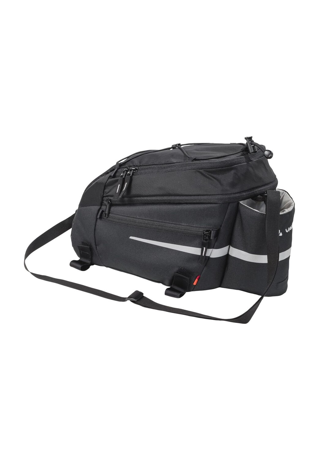 Сумка на багажник Silkroad L, 9+2 л VAUDE, черный 
Сумка на багажник Silkroad L, 9+2 л VAUDE, черный