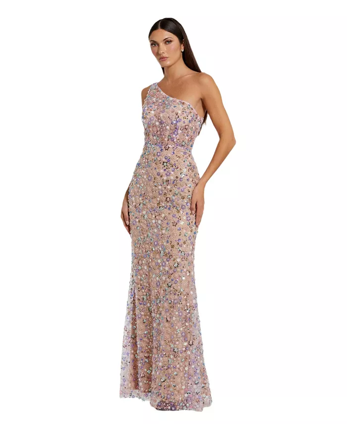 Женское платье с цветочным декором и асимметричным плечом Mac Duggal, розовый
Женское платье с цветочным декором и асимметричным плечом Mac Duggal, розовый