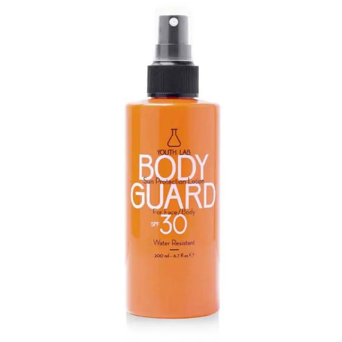 Солнцезащитный крем spray protector solar corporal spf 30 body guard Youth Lab, объем 200 мл
Солнцезащитный крем spray protector solar corporal spf 30 body guard Youth Lab, объем 200 мл