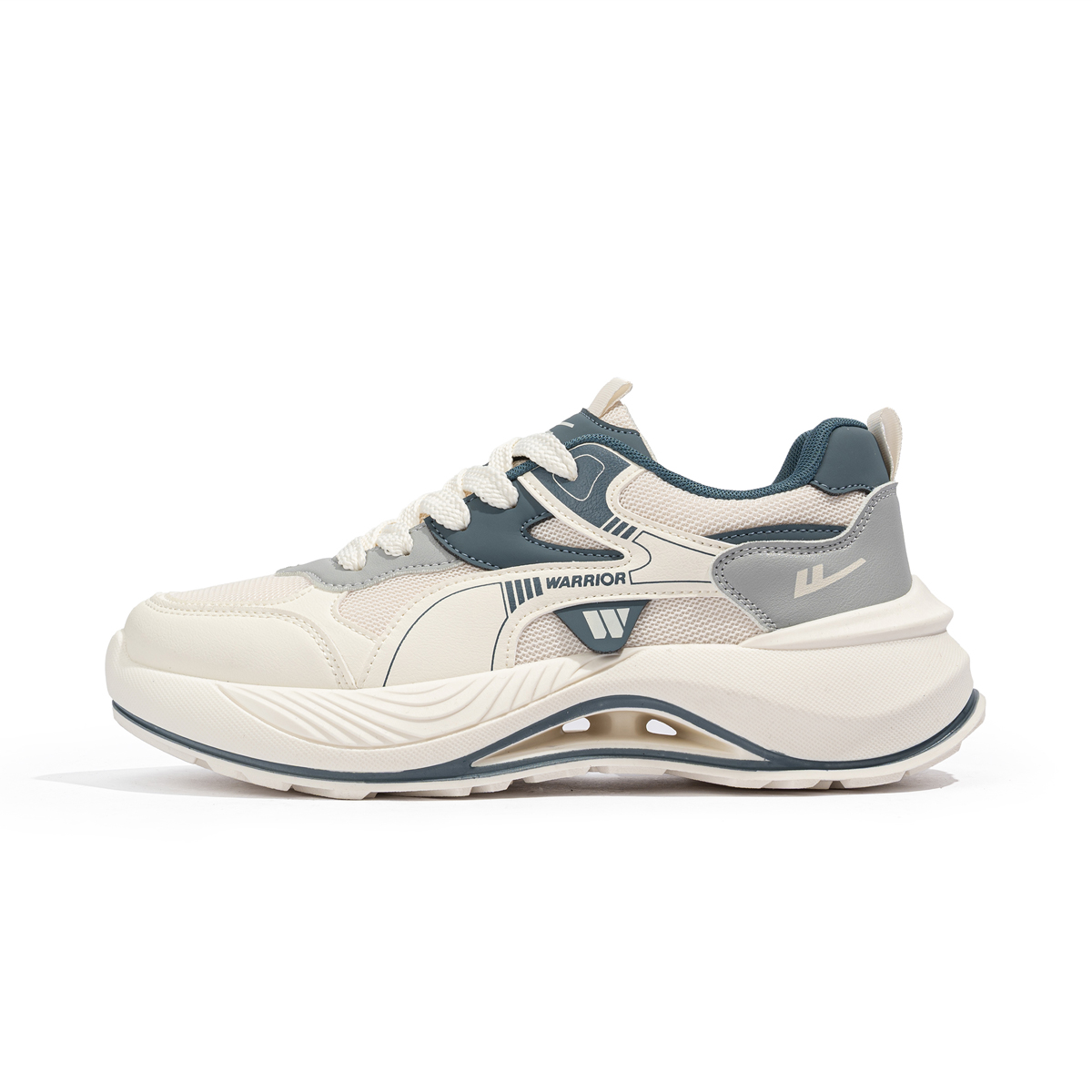 WARRIOR Низкие кроссовки мужские бежево-серо-синие
WARRIOR Низкие кроссовки мужские бежево-серо-синие
