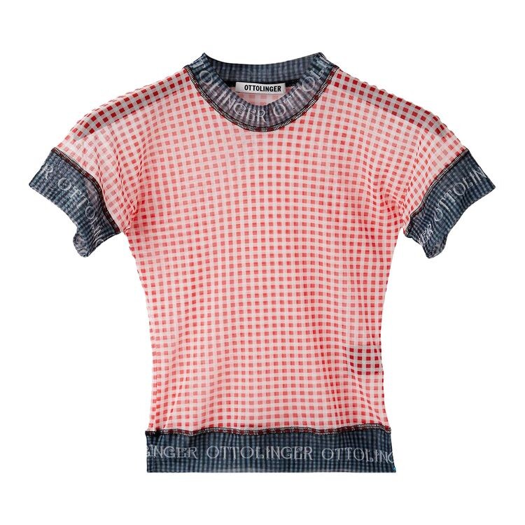 Футболка Ottolinger Mesh T-Shirt Gingham Print, разноцветный
Футболка Ottolinger Mesh T-Shirt Gingham Print, разноцветный