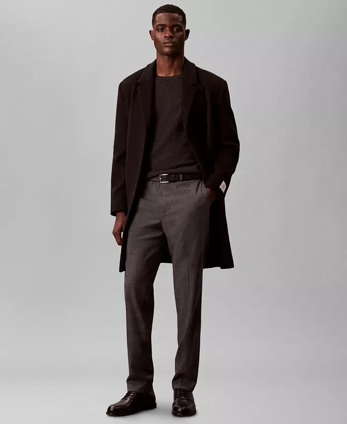 Мужские брюки-чинос приталенного кроя в клетку Calvin Klein, серый
Мужские брюки-чинос приталенного кроя в клетку Calvin Klein, серый