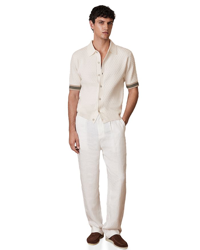 CHE Silva Рубашка с коротким рукавом и фактурными контрастными деталями REISS, белый
CHE Silva Рубашка с коротким рукавом и фактурными контрастными деталями REISS, белый