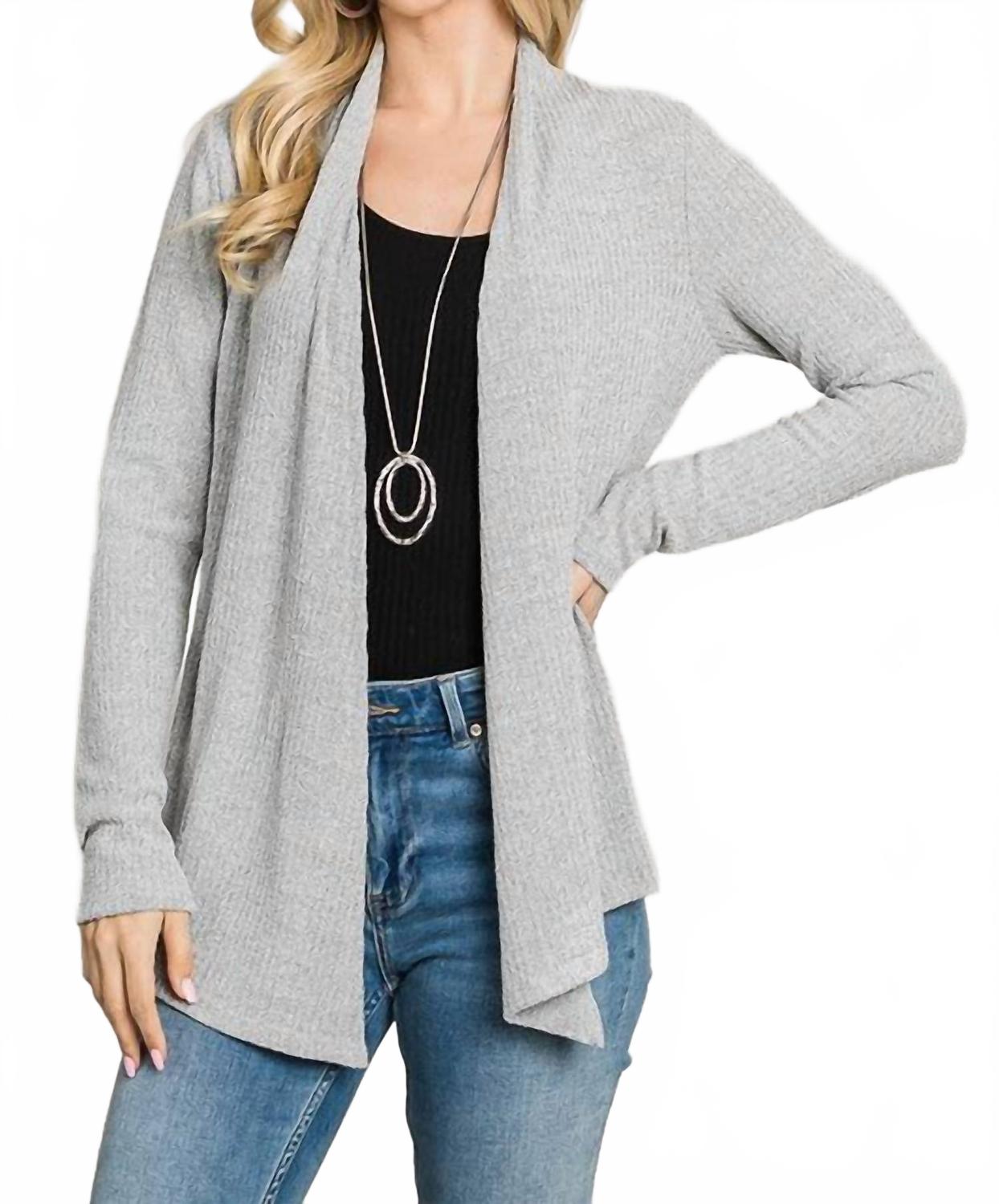 Женский кардиган Клэр из букле в сером меланже Cerule, серый
Женский кардиган Клэр из букле в сером меланже Cerule, серый