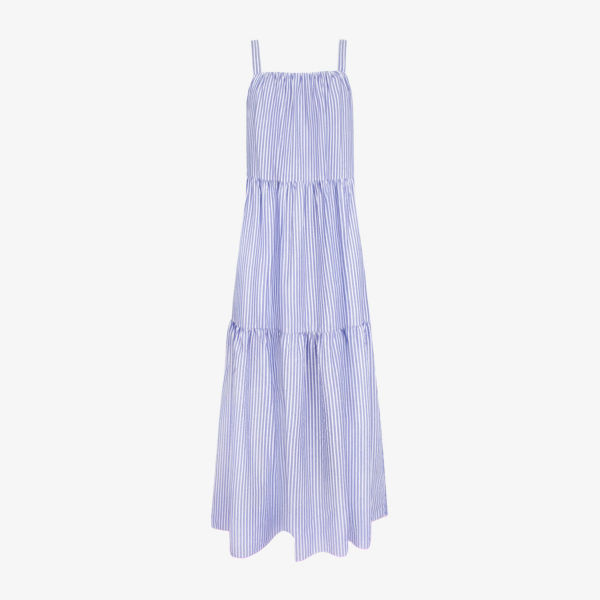 Платье макси Ro&Zo полосатое многослойное плетеное, синий
Платье макси Ro&Zo полосатое многослойное плетеное, синий