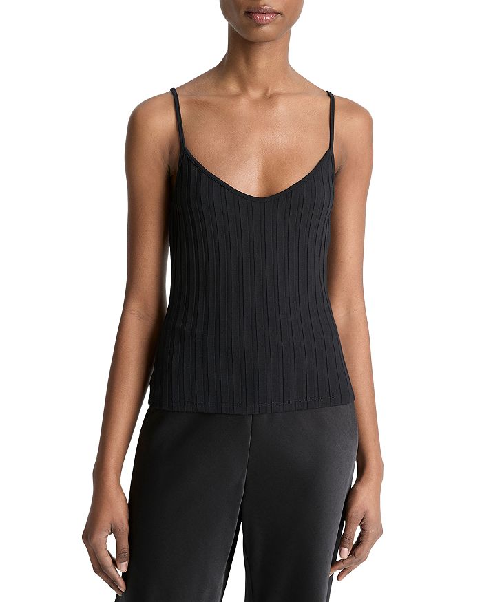 Риб-трикотажный топ-камисол Vince, черный
Риб-трикотажный топ-камисол Vince, черный