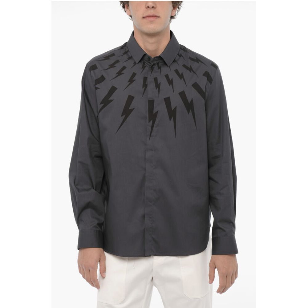 Серая хлопковая рубашка Neil Barrett, Gray
Серая хлопковая рубашка Neil Barrett, Gray