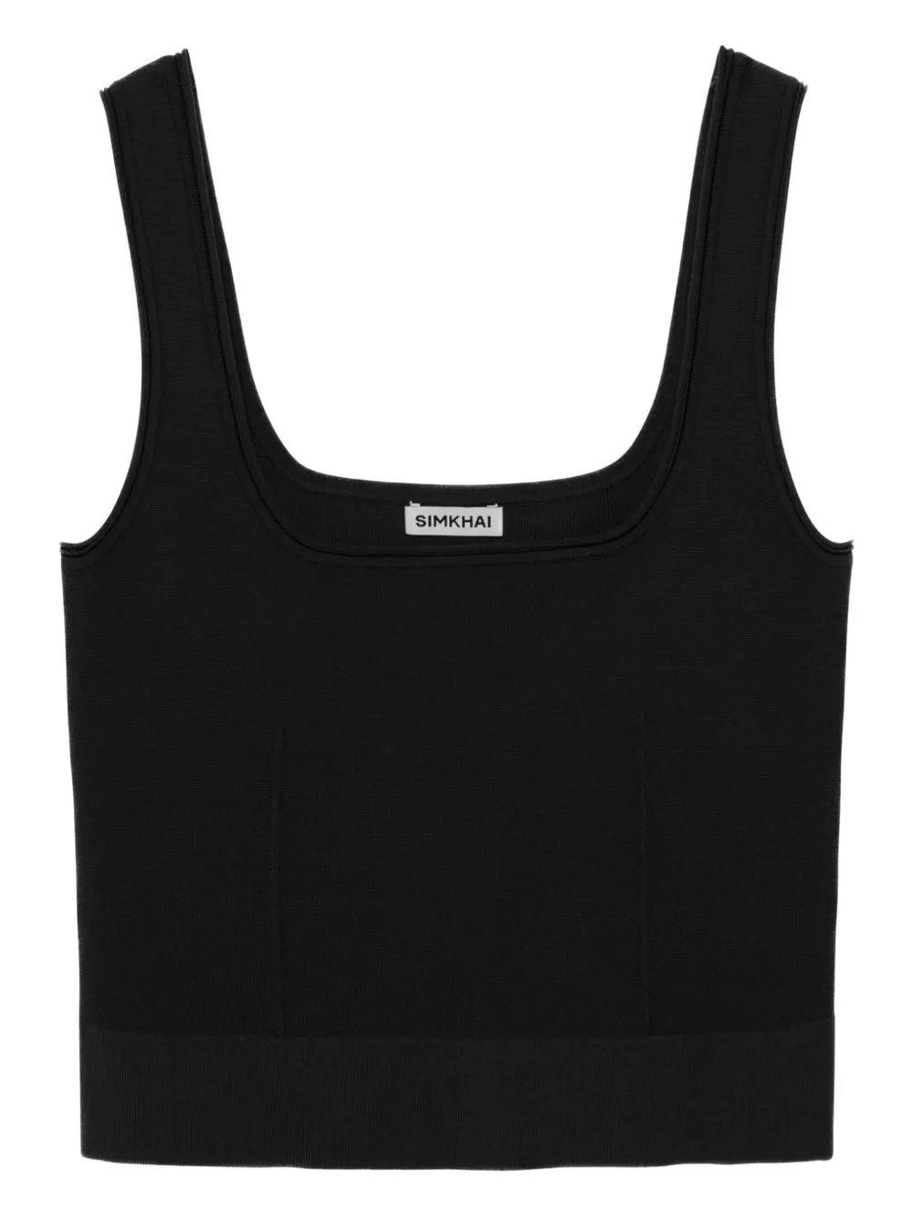 Топ Uri с квадратным вырезом в рубчик Simkhai, черный
Топ Uri с квадратным вырезом в рубчик Simkhai, черный