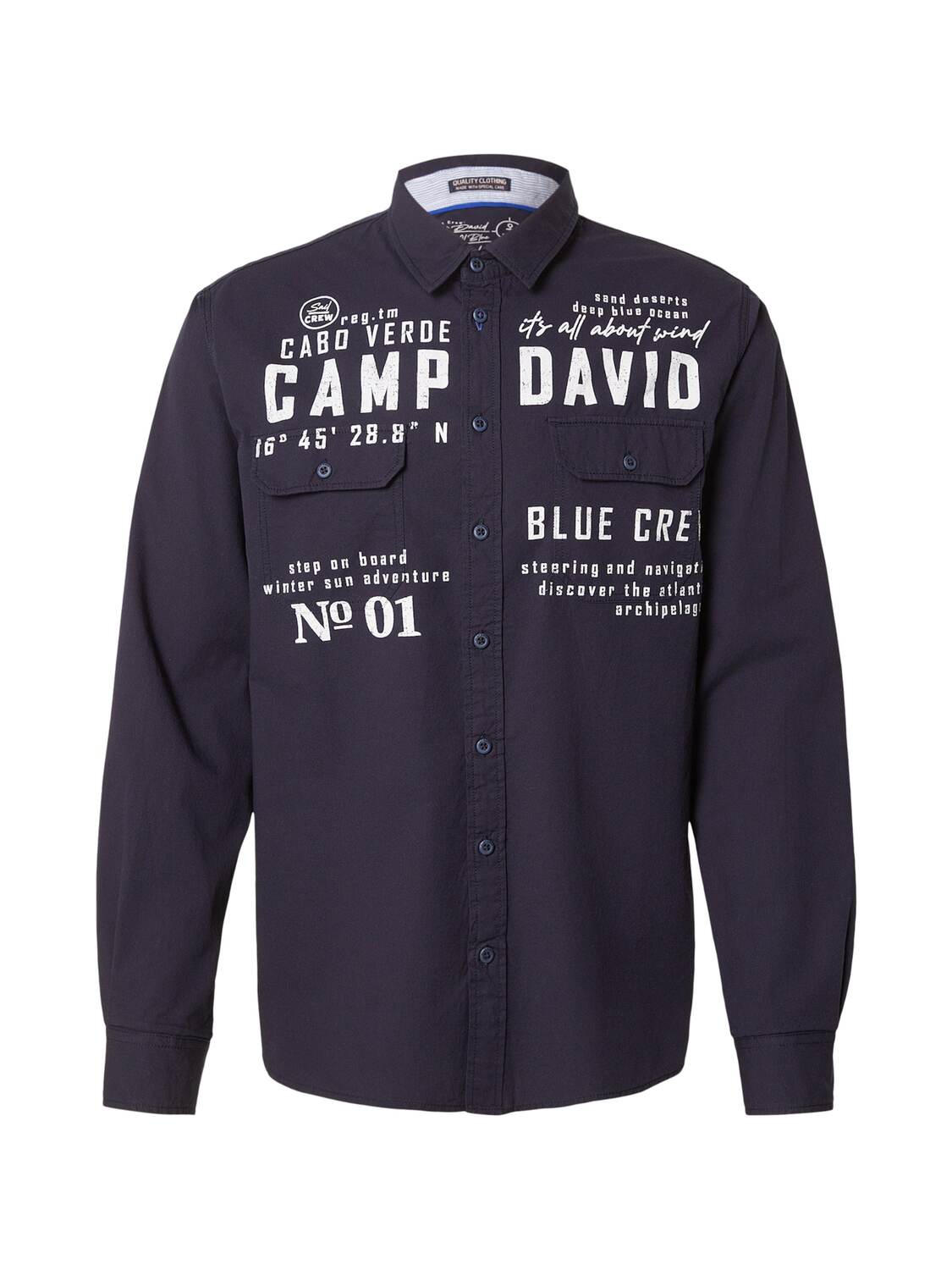 CAMP DAVID Рубашка на пуговицах Regular fit в цвете Navy
CAMP DAVID Рубашка на пуговицах Regular fit в цвете Navy